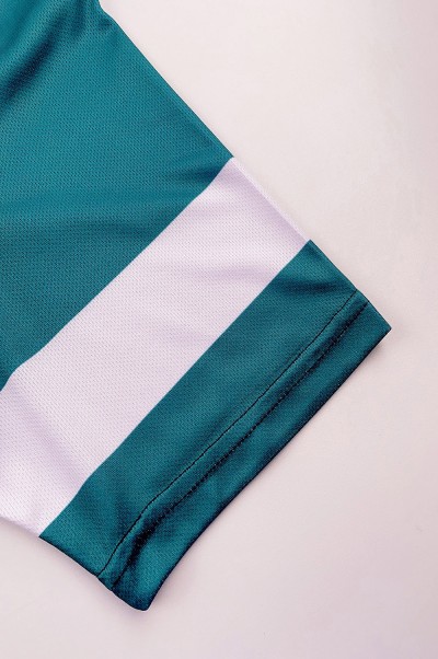 Custom Short Sleeve Colorblock Crew Neck Cycling Shirt Fashion Design Moisture-wicking Breathable Racing Cycling Shirt Cycling Shirt Manufacturer SKCSCP006 detail view-2